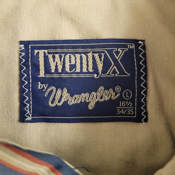 Wrangler "TwentyX" casual long sleeve button down shirt. Size L. - Picture 2 of 9